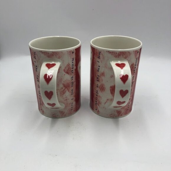 Dunoon Stoneware Heartstrings Design by Kate Mawdsley Set of 2 Ceramic Mugs - Picture 8 of 12